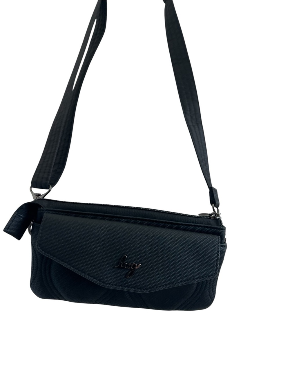 Lug Blitz Matte Luxe Black Crossbody With Wristlet - Picture 4 of 8